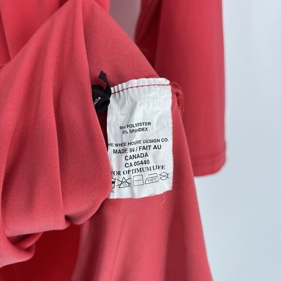 Sympli Tunic Top Size 8 Womens Pink Stretch Lagenlook Flowy Career Strappy Back - Picture 6 of 7